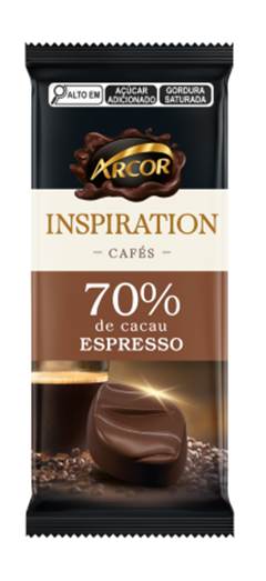 .CHOC TABL AMARGO CAFE 6X12X80G