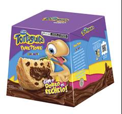 PANETONE TORTUGUITA RECHEIO CHOCOLATE 510G