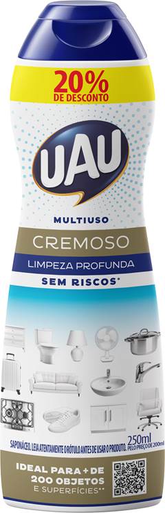 SAPONACEO CREM UAU TRAD PROM 20%250ML(24