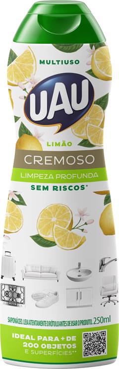 SAPONACEO CREMOSO UAU LIMAO PROM 250ML