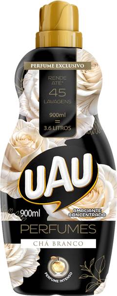 Amaciante Concentrado Uau cha branco 900ml