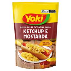 BATATA PALHA EXTRAFINA KETCHUP & MOSTARDA 100GR(20)